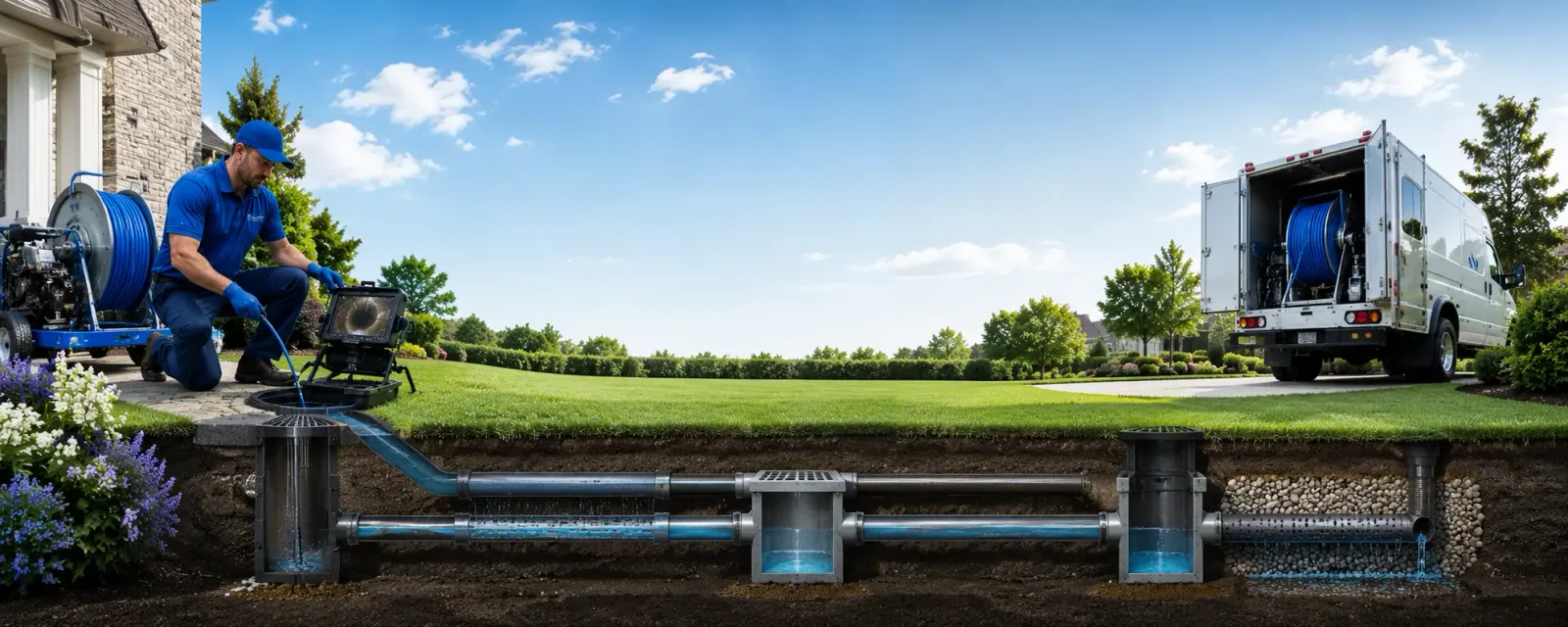 Outdoor drain cleaning information for Kersey, PA